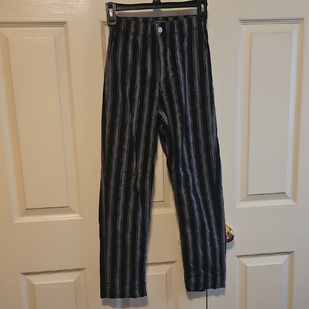 Black And White Striped Pants